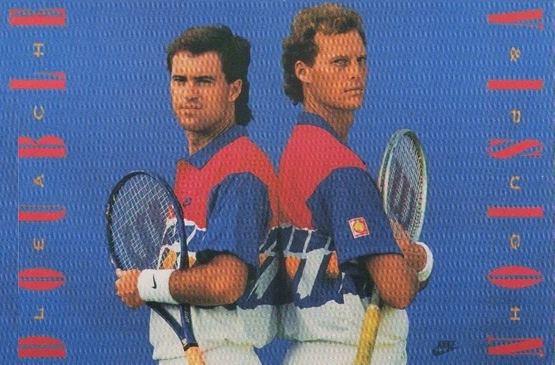 Nike Air Challenge Court "Double Vision" Tennis Poster Original 90s NEW