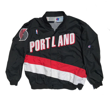 Portland Trailblazers Authentic Champion Warm-Up Jacket, Size Large