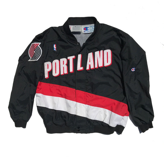 Portland Trailblazers Authentic Champion Warm-Up Jacket, Size Large