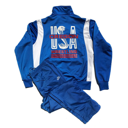 Nike Wrestling Gray Tag Team Issued USA Oregon Track Suit Size XL