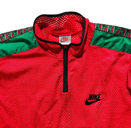 Nike Gray Tag Kenya Track & Field mesh Zip Jacket Size Medium
