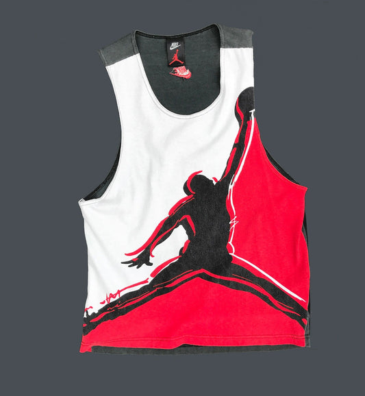 Nike Air Jordan 8 VIII Gray Tag OG Color Block Tank Top