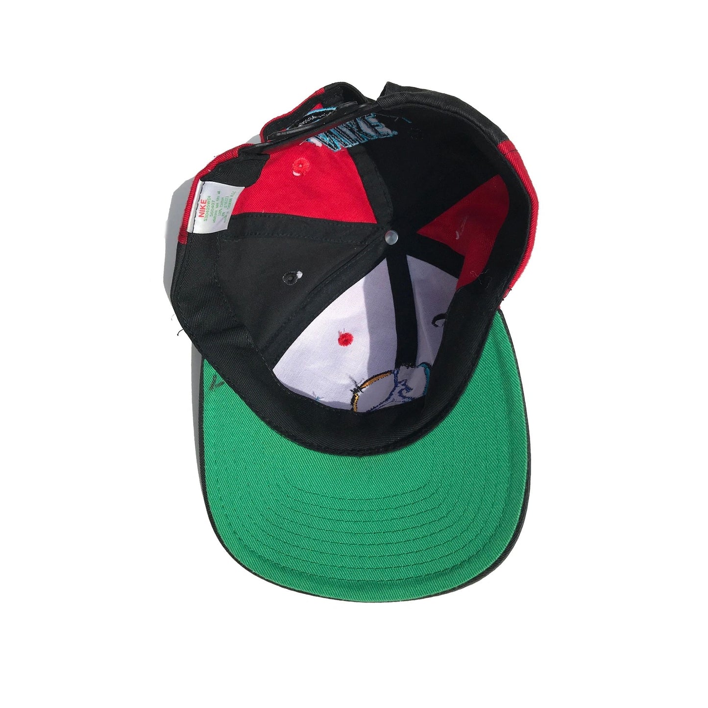Nike Air Jordan 8 VIII OG 1993 Pinwheel Snapback Hat Aqua / Red