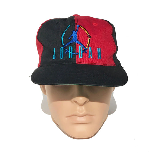 Nike Air Jordan 8 VIII OG 1993 Pinwheel Snapback Hat Aqua / Red