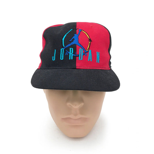 Nike Air Jordan 8 VIII OG 1993 Pinwheel Snapback Hat Aqua / Red Youth