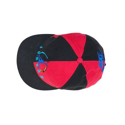Nike Air Jordan 8 VIII OG 1993 Pinwheel Snapback Hat Aqua / Red Youth