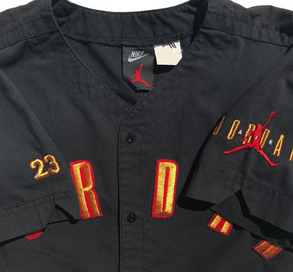 Nike Air Jordan 6 7 1992 Embroidered Baseball Jersey Youth Size Large