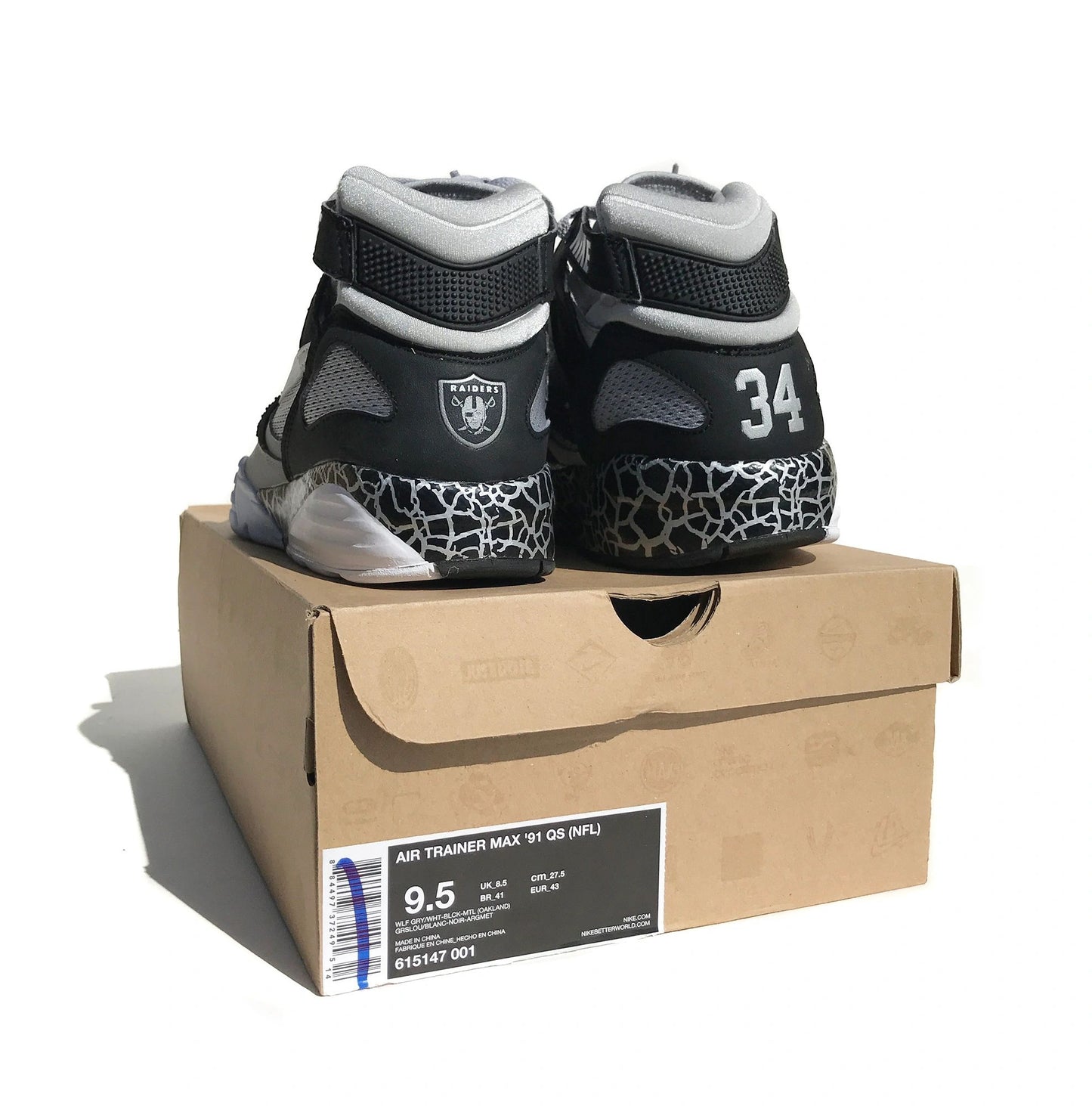 Nike Bo Jackson Air Trainer Max '91 Quickstrike NFL Shoes NEW Size 9.5