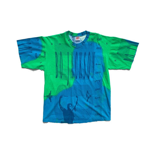 Nike Bo Jackson Gray Tag 90's All Over Print Mens T-Shirt