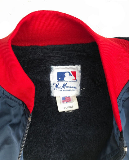 Los Angeles California Angels 80s Fur Lined Coaches Jacket Size XL