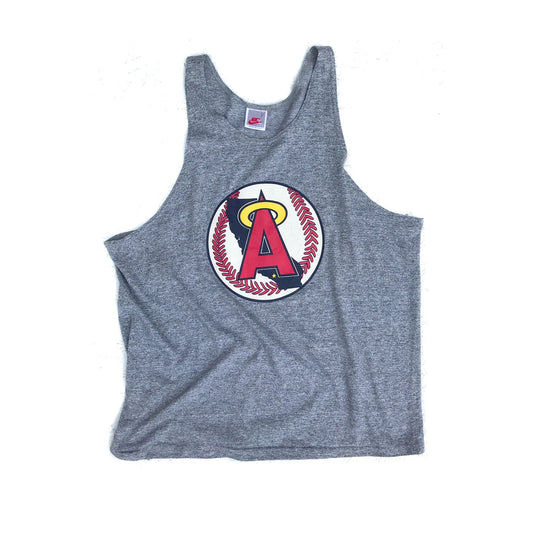 Nike Gray Tag Los Angeles California Angels Tank Top Size XL
