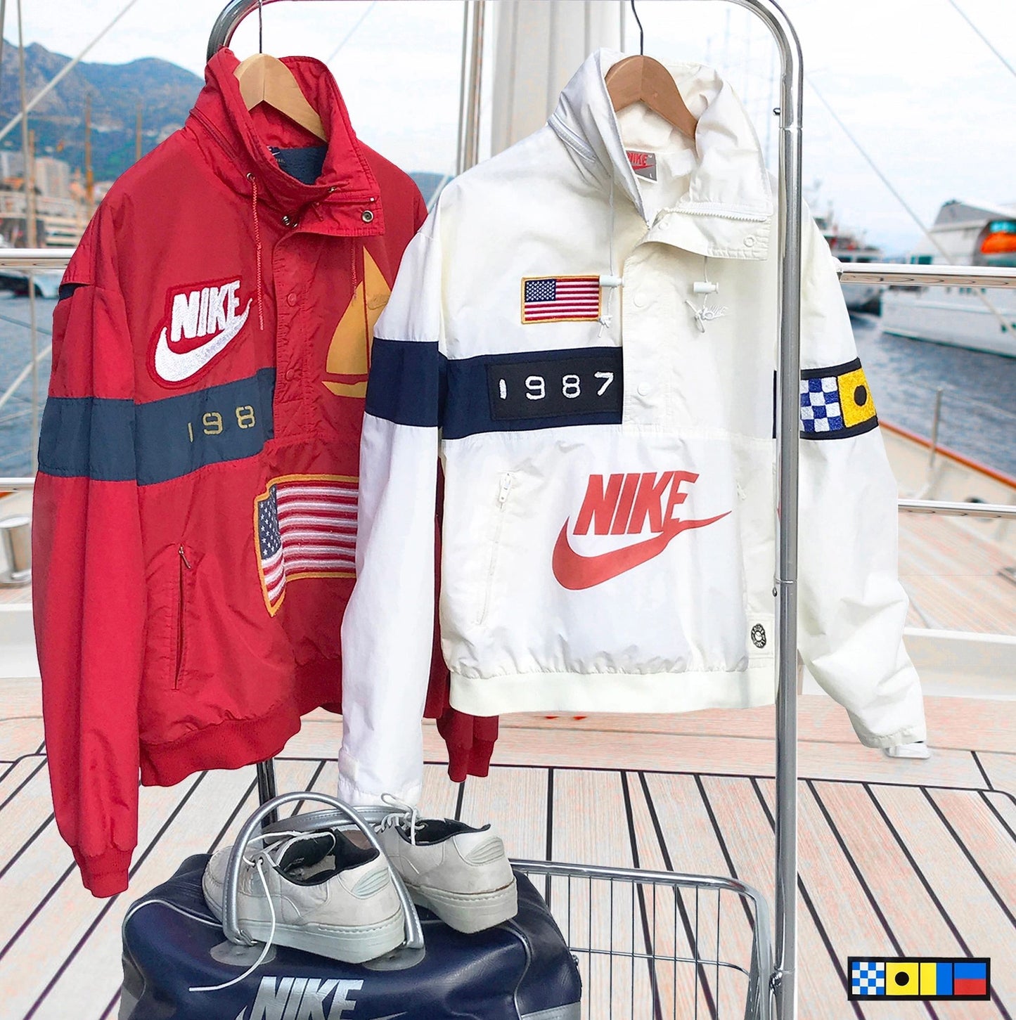 1/1 Nike America's Cup 1987 USA Team Boating Jacket, Size Medium