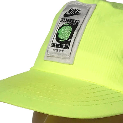 1/1 Nike Tech Challenge Court Nylon 90's Volt Snapback Hat