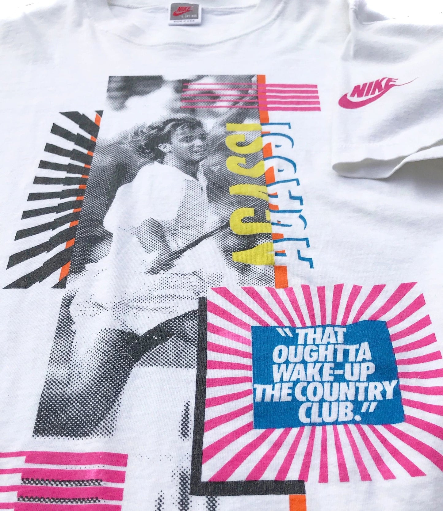 Nike Tech Challenge Court Original 90s Agassi T-Shirt Size Large
