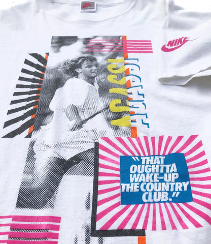 Nike Tech Challenge Court Original 90s Agassi T-Shirt Size Large