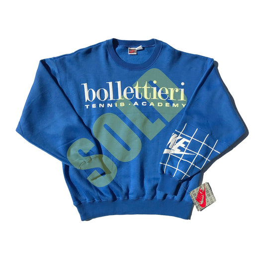 Nike Gray Tag OG Bollettieri Tech Challenge Agassi Sweatshirt NEW