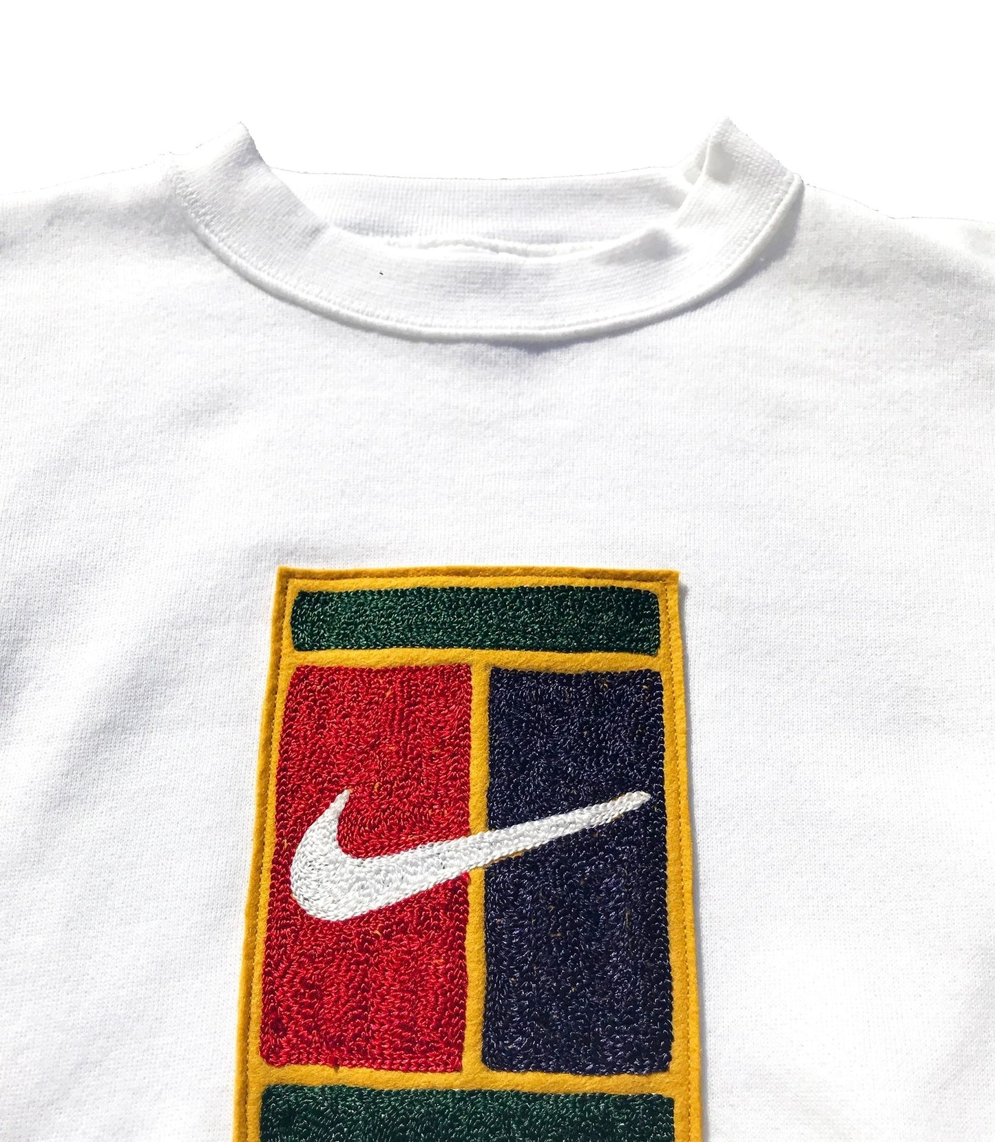1/1 Nike Tennis Chain Stitch Crew Sweatshirt Size Medium