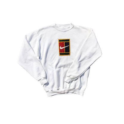 1/1 Nike Tennis Chain Stitch Crew Sweatshirt Size Medium