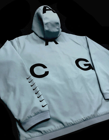 1/1 Nike ACG Fleece-Backed All Over Logo Jacket Size XXL