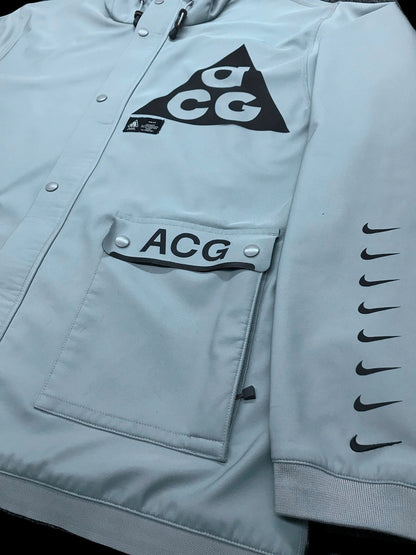 1/1 Nike ACG Fleece-Backed All Over Logo Jacket Size XXL