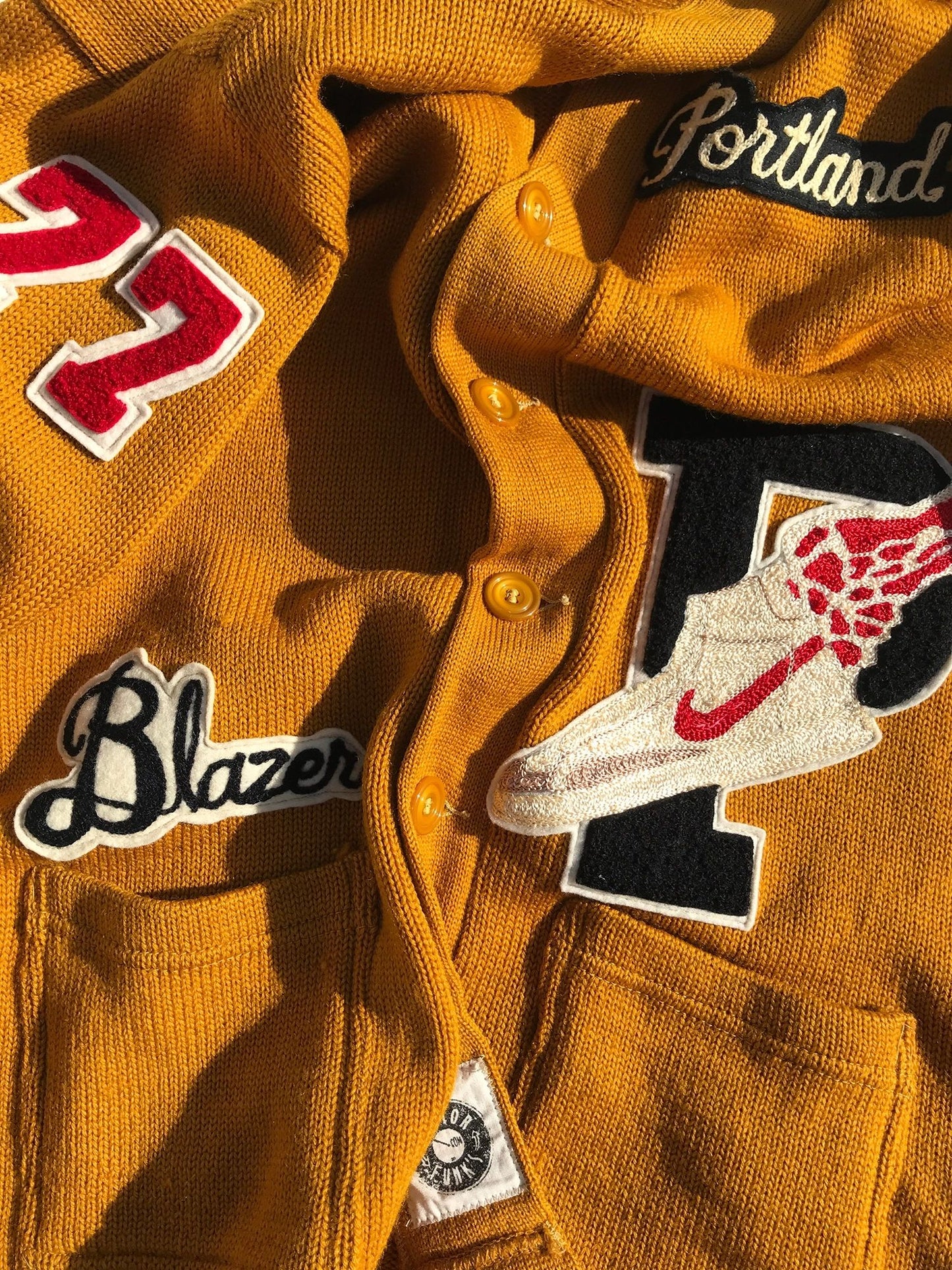 1/1 Portland Trailblazer 1977 "P-Wing" Nike Blazer Cardigan Size 46