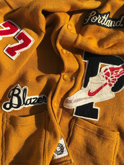 1/1 Portland Trailblazer 1977 "P-Wing" Nike Blazer Cardigan Size 46