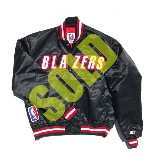 Portland Trailblazers 90's Starter Dugout Jacket, Size Large