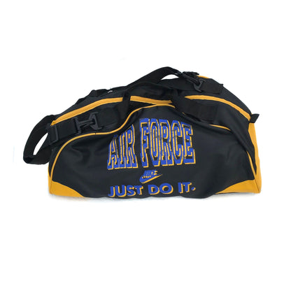 Nike Gray Tag Air Force JUST DO IT Nylon Duffle Bag