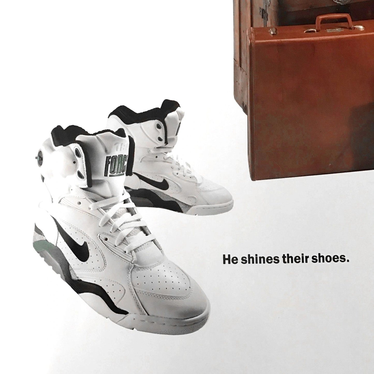 Nike David Robinson & Gary Payton Original 90's Air FORCE 180 Poster NEW