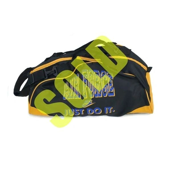 Nike Gray Tag Air Force JUST DO IT Nylon Duffle Bag