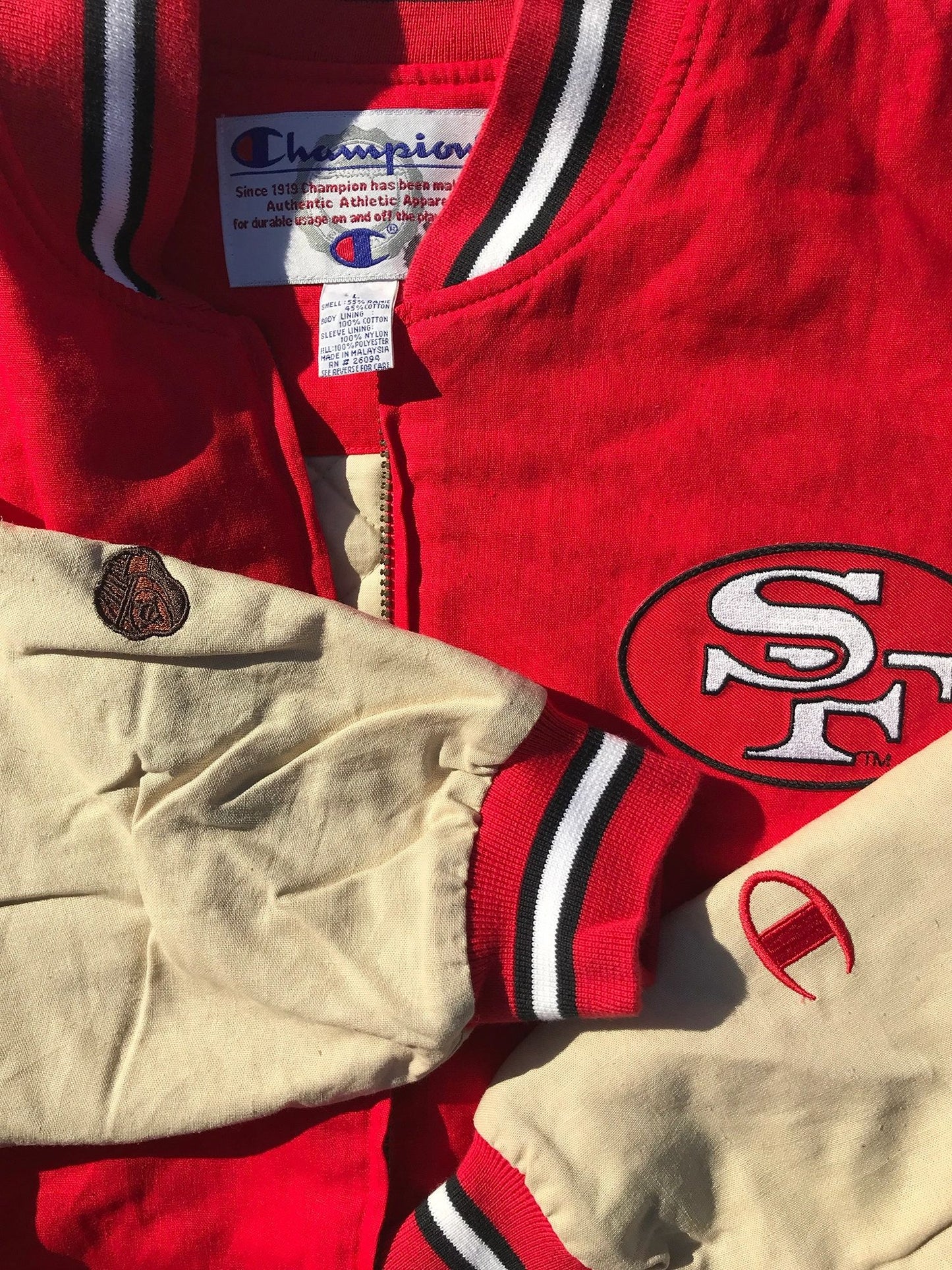 San Francisco 49ers Champion Quilted Poly-fill Jacket