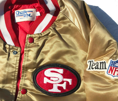 San Francisco 49ers Authentic Chalk Line Jacket Size Large