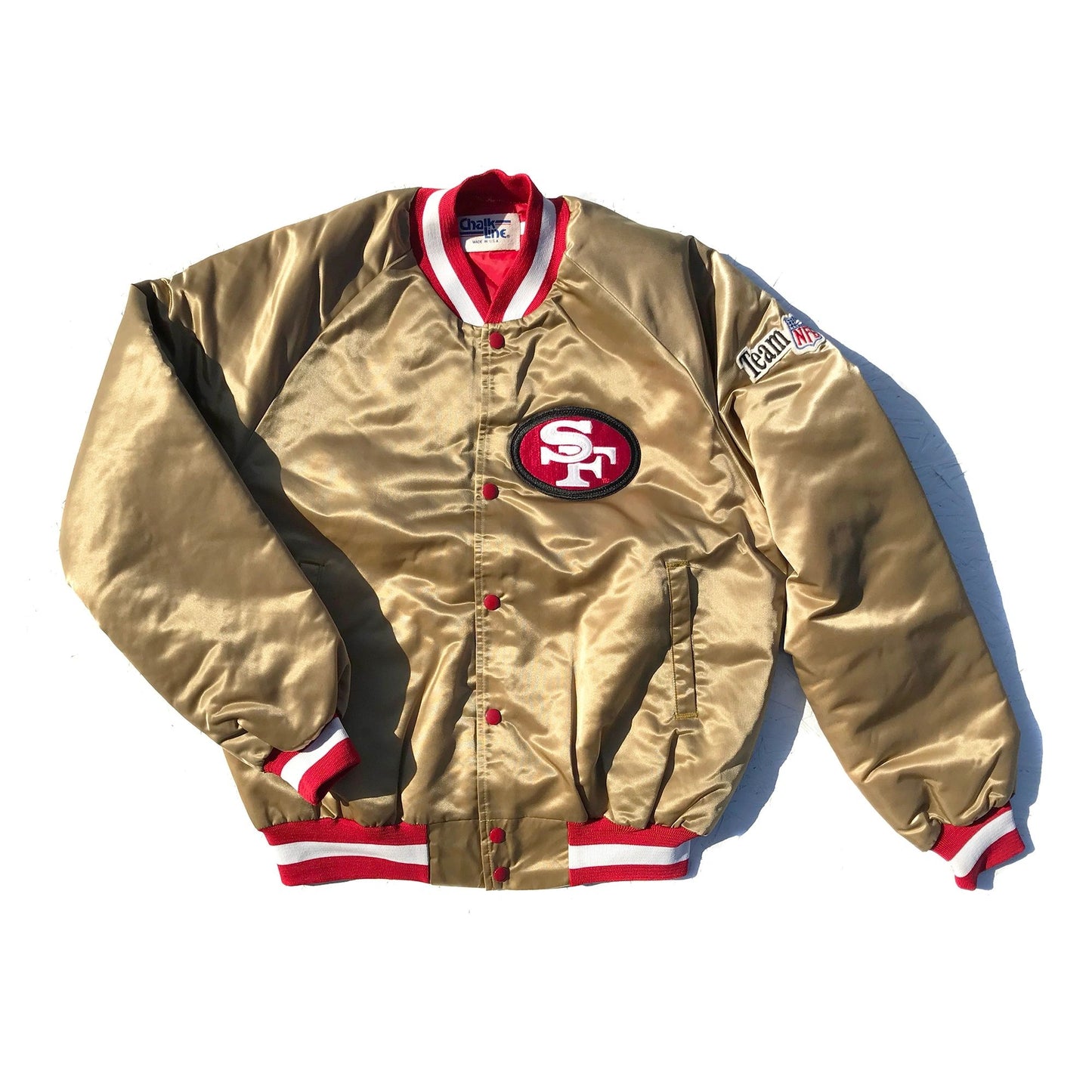 San Francisco 49ers Authentic Chalk Line Jacket Size Large