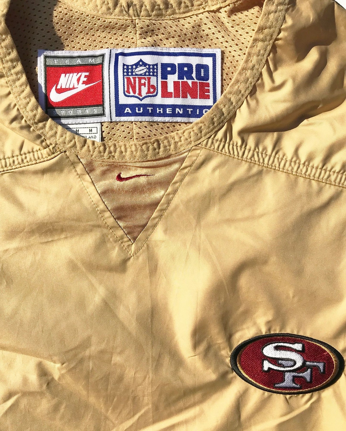 San Francisco 49ers Nike Pullover Jacket Size Medium