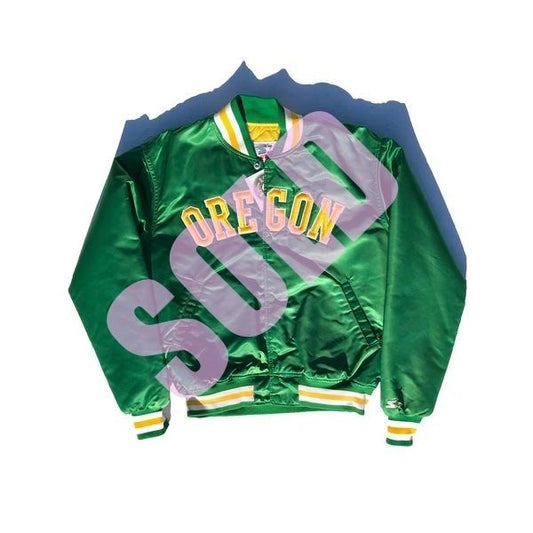 University of Oregon Ducks Starter Dugout Jacket Size L