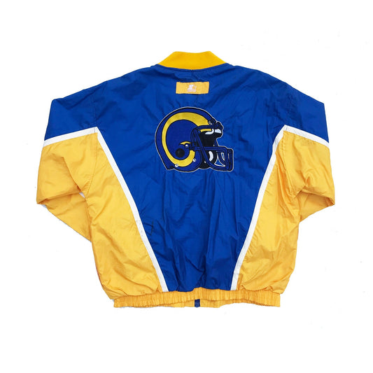 LA Rams Starter 90s Nylon Windbreaker / Warm-up Jacket Size XL