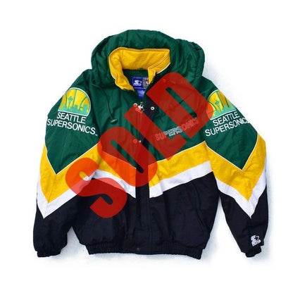Seattle Supersonics Starter 90's Full Zip Jacket, Size Medium