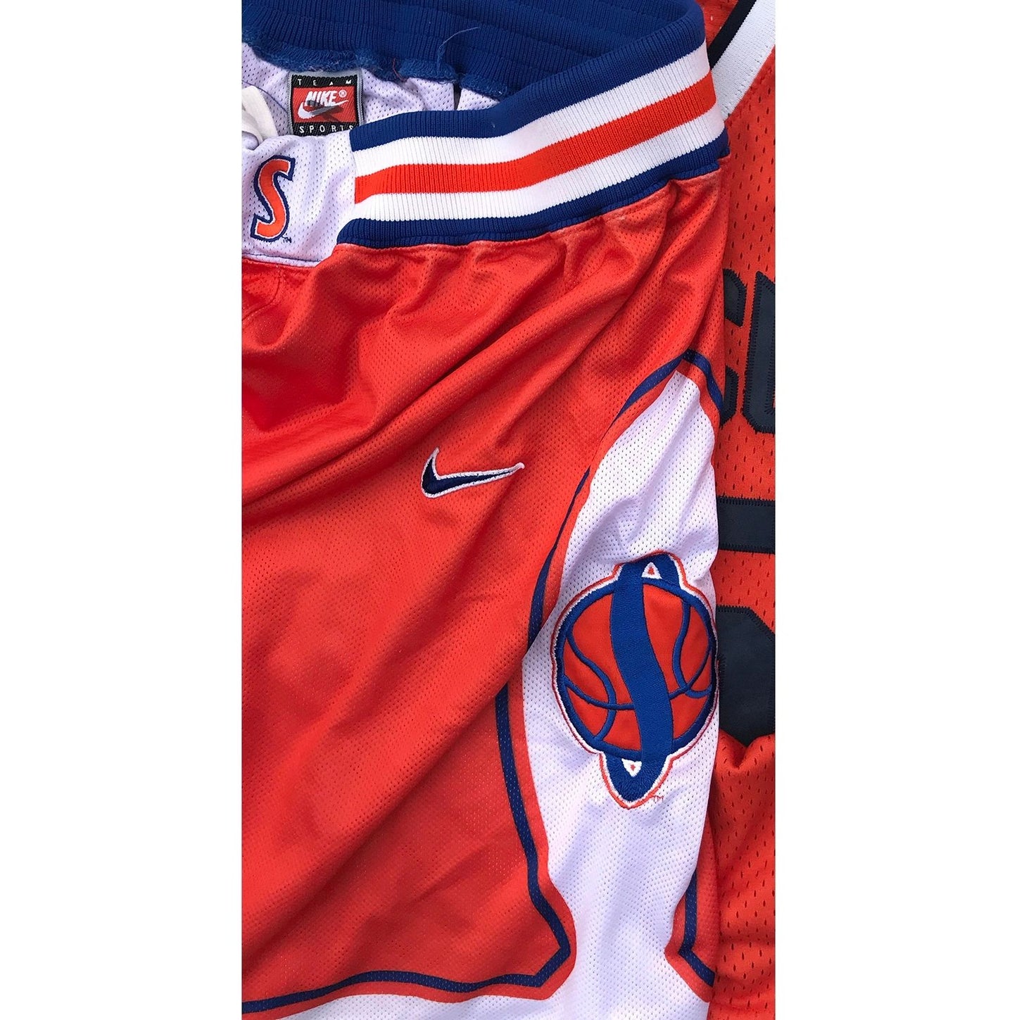 Nike Syracuse Orangemen Authentic Double Knit Game Shorts 1996