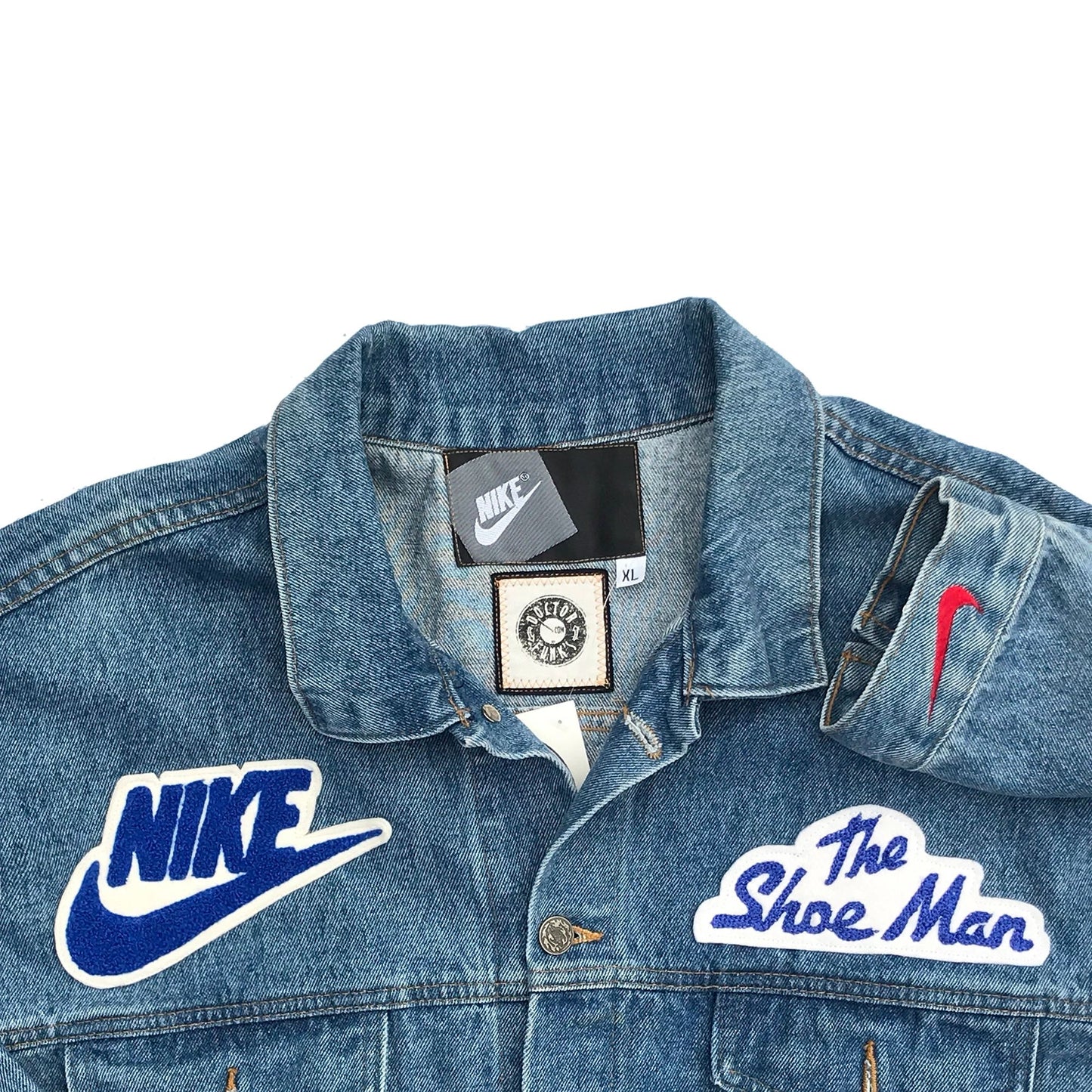 1/1 Nike "Shoe Man" 1995 Promo Tagged Home Improvement Denim Jacket