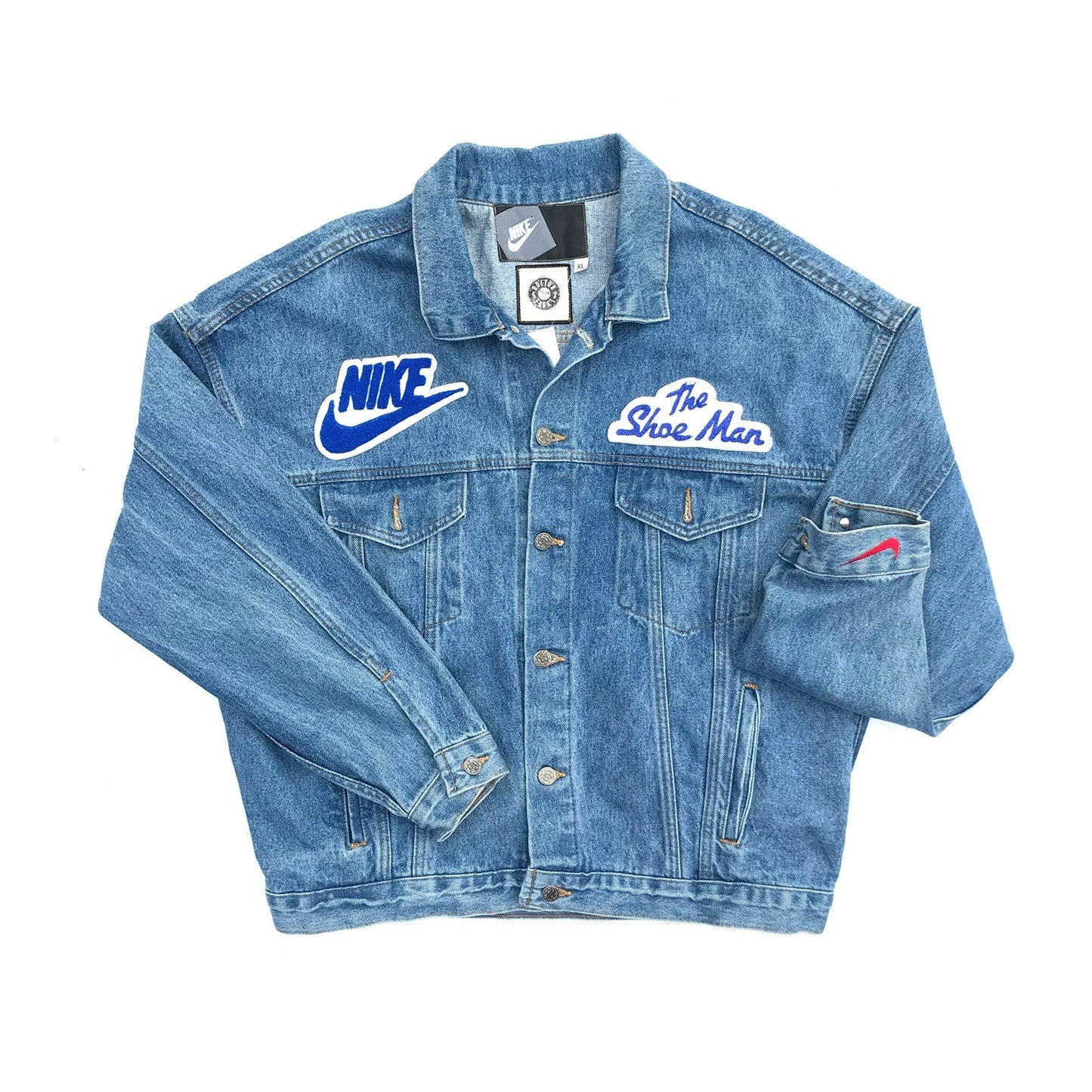 1/1 Nike "Shoe Man" 1995 Promo Tagged Home Improvement Denim Jacket