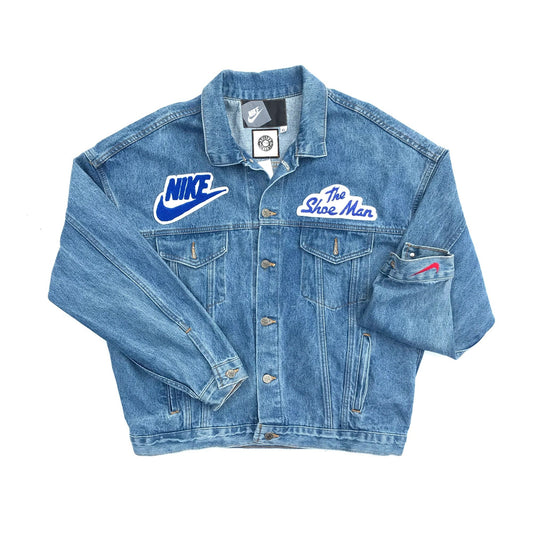 1/1 Nike "Shoe Man" 1995 Promo Tagged Home Improvement Denim Jacket