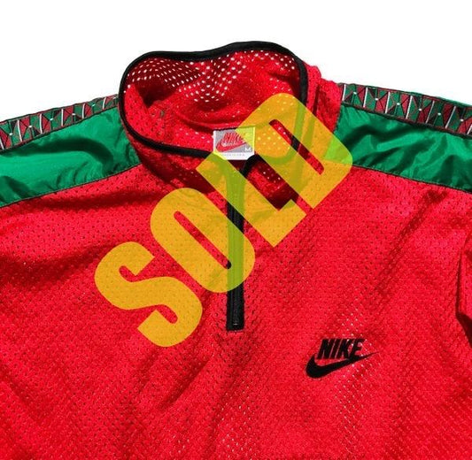 Nike Gray Tag Kenya Track & Field mesh Zip Jacket Size Medium