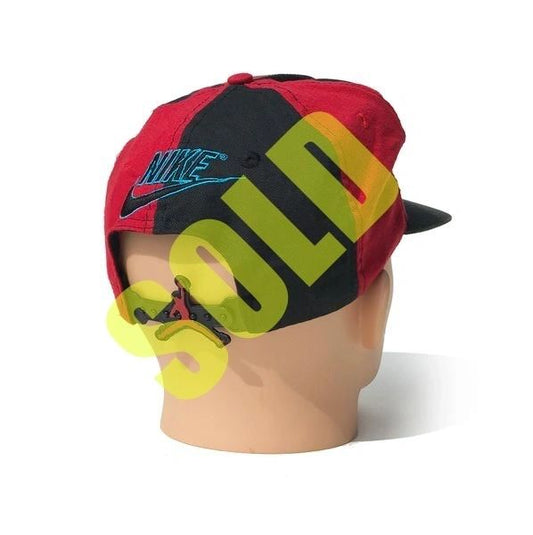 Nike Air Jordan 8 VIII OG 1993 Pinwheel Snapback Hat Aqua / Red