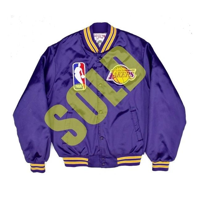 1/1 Los Angeles Lakers Custom Chain Stitch NBA Satin Jacket