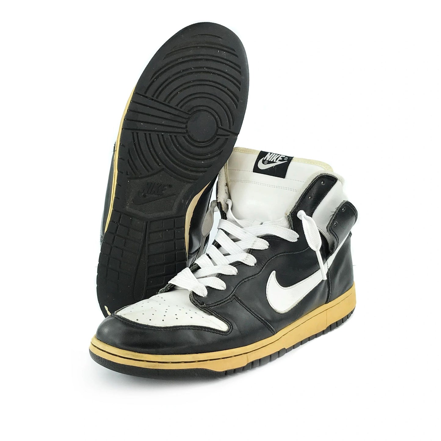 Nike Dunk High Leather 2004 Black/White Mens Size 12