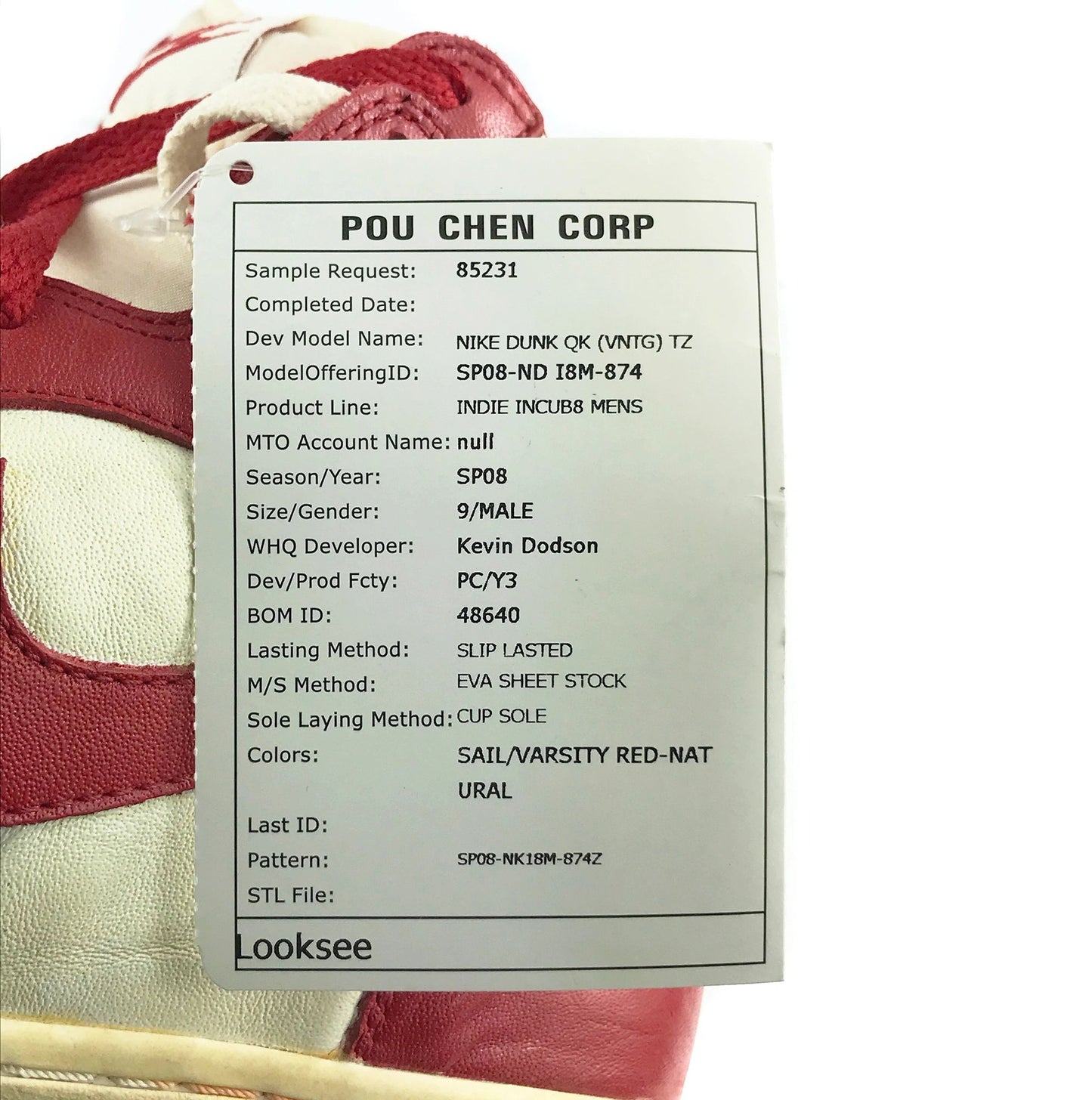 Nike Dunk High 2008 Vintage SAMPLE St. Johns BTTYS Size 9 NEW