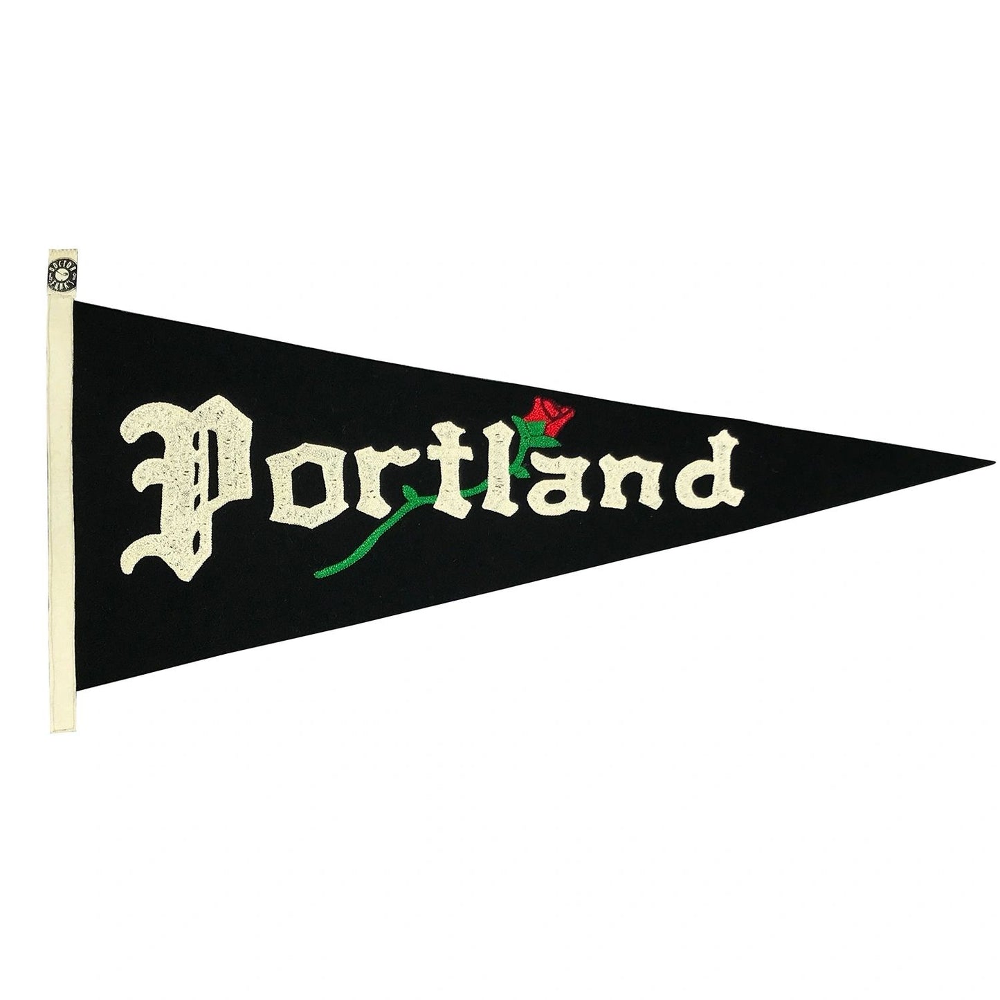 1/1 Portland "Rose" Custom Chain Stitched Wool Pennant