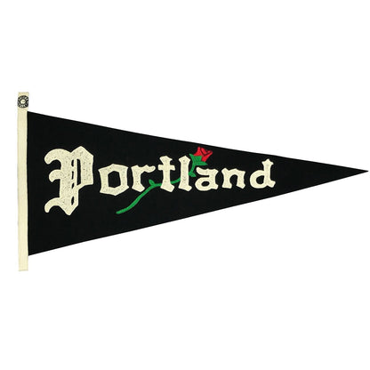 1/1 Portland "Rose" Custom Chain Stitched Wool Pennant