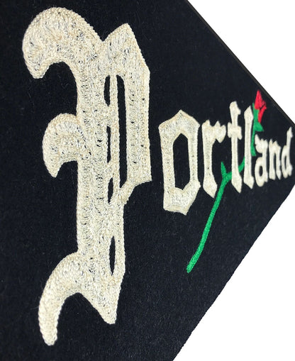 1/1 Portland "Rose" Custom Chain Stitched Wool Pennant