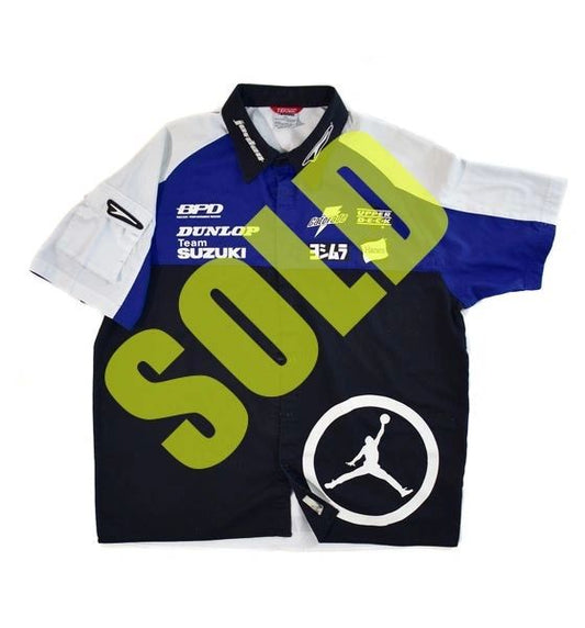 Nike Jordan Motorcycle Team Authentic Teknic Pit Crew Shirt, Size XXL